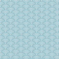 Abstract Japanese wave pattern design