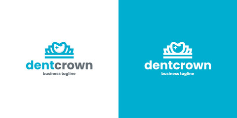 dental crown logo vector suitable for dental care