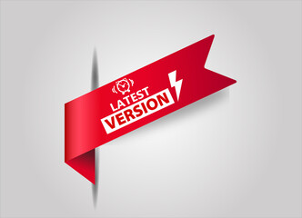 Latest Version Banner red flat sale webbanner and poster creative design