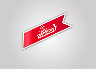 Latest Version Banner red flat sale webbanner and poster creative design