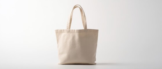 The stylish beige tote bag perfect for eco-friendly shopping and everyday use.