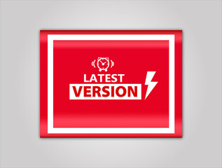 Latest Version Banner red flat sale webbanner and poster creative design