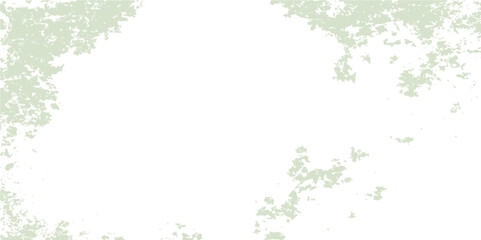 Grunge green floral frame with leaves and butterfly for spring nature design