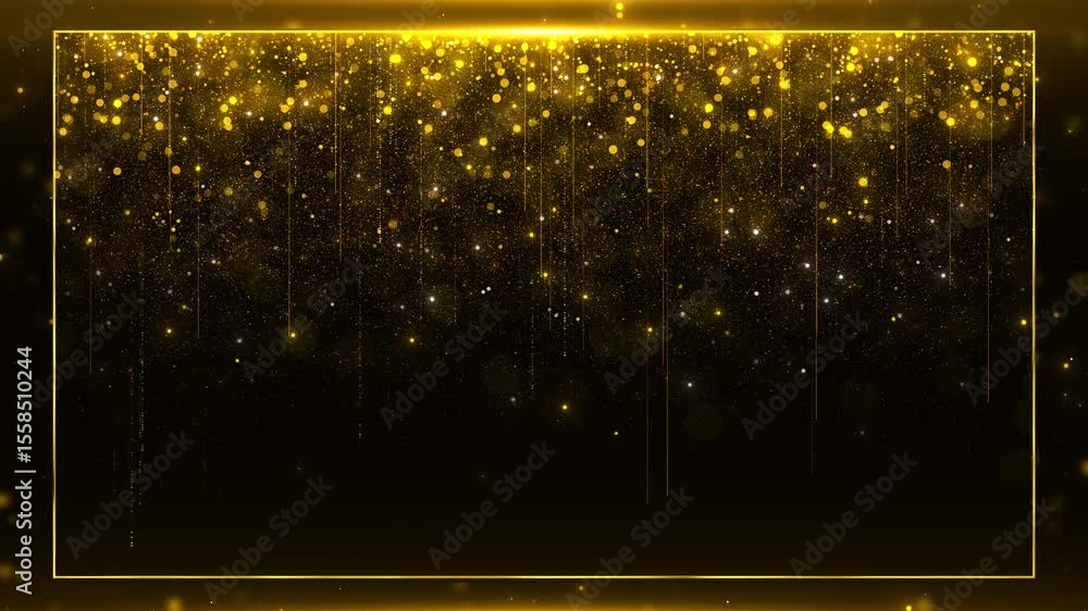 Poster frame glow particle glitter glow particle frame shimmering trails glitter magical luxury particles s