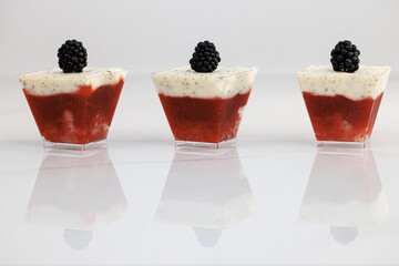 Tasty sweet dessert. Ideal for gourmet dessert lovers. Famous french dessert. Verin mojito vanilla...