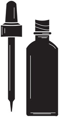 The Illustration of serum Bottle
