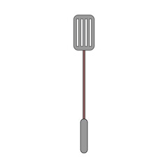 Minimalist cooking spatula illustration, ideal for BBQ, chef, kitchen, or food preparation graphics