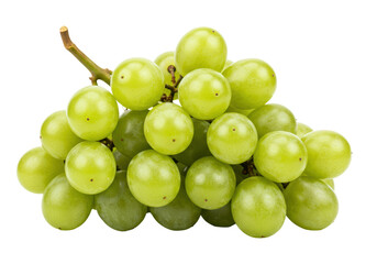 Isolated Fresh Green Grapes Bunch Delicious