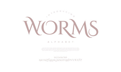 Classy serif font with decorative and organic forms. Great for fashion branding and high-end editorial