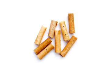 Thai snack, crispy coconut rolls