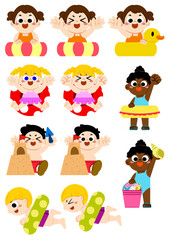 summer swimming child