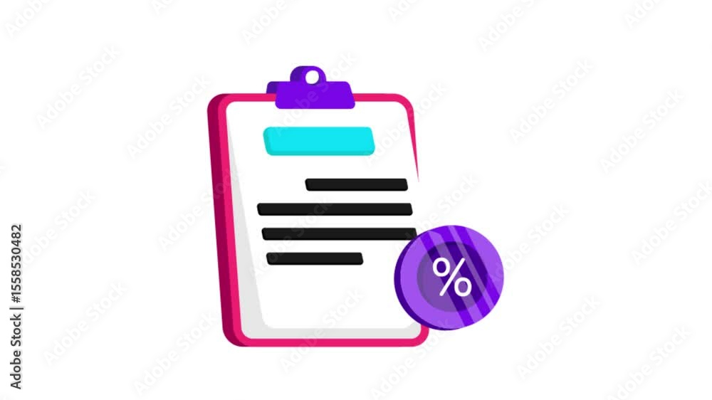 Poster evaluation icon animation mp4 file