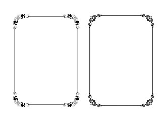 vintage frames vector art ornament