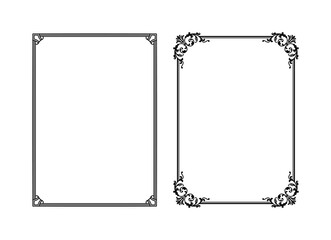 vintage frames vector art ornament