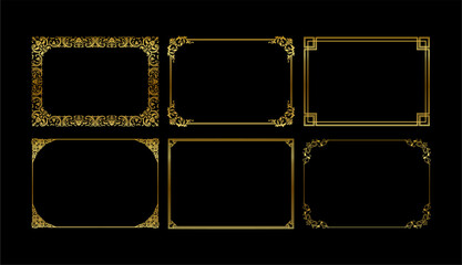 vintage frames vector art ornament