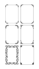 vintage frames vector art ornament