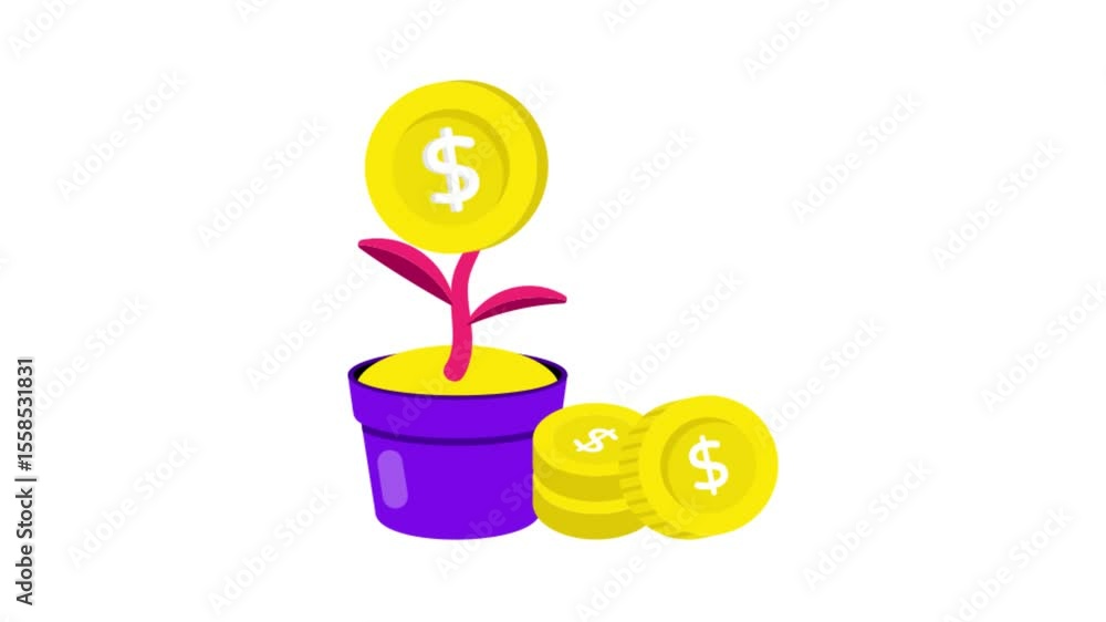 Poster growth icon animation mp4 file growth icon animation mp4 file