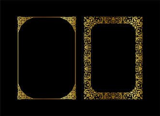 vintage frames vector art ornament
