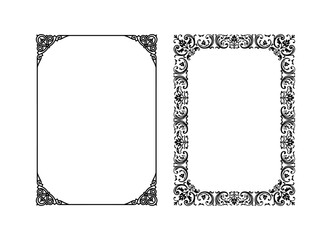 vintage frames vector art ornament