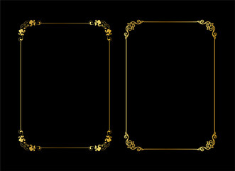 vintage frames vector art ornament