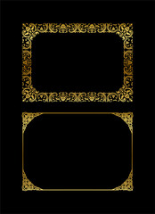vintage frames vector art ornament