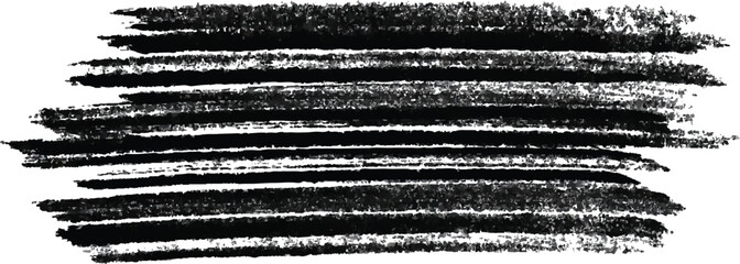 Abstract Black and White Horizontal Brush Strokes Texture Grunge Background Design Element Graphic Overlay Monochrome Paint Stripes Pattern