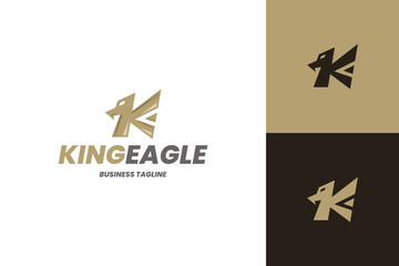 eagle k letter logo vector