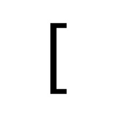 Left square bracket [ symbol