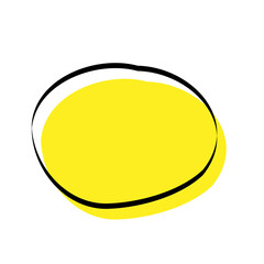 手描きの吹き出し_線画+塗り｜Hand-drawn speech bubble_line + fill