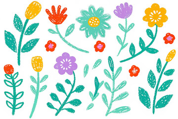 seamless pattern with flowers