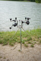 Fishing Rods with Bite Alarms and Reels – Carp Fishing Setup on Stand