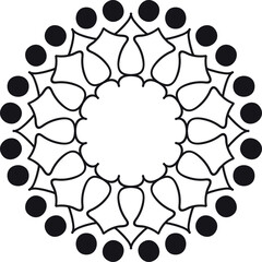 abstract circle pattern mandala