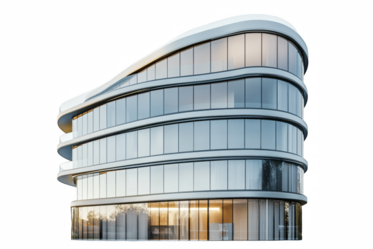 modern office building with glass windows