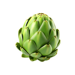 Obraz premium Fresh Artichoke isolated on a transparent background