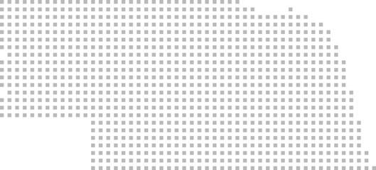 Nebraska, United States – square dot grid vector map (Web Mercator projection, PPT-compatible & fully editable)