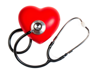 Medical stethoscope and heart