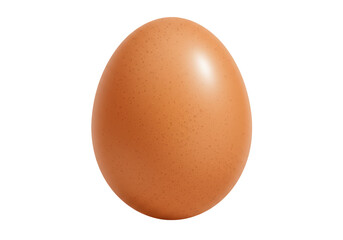 Isolated Brown Egg Natural Single Uncooked