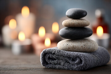 luxury spa treatment hot stones aromatherapy.