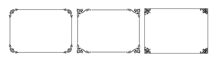 vintage frames vector art ornament