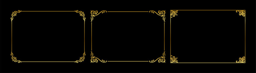 vintage frames vector art ornament