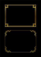 vintage frames vector art ornament