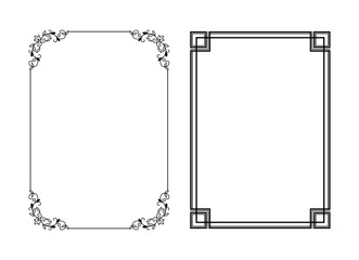 vintage frames vector art ornament