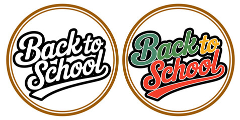 typography back to school vintage
