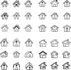 Fototapeta premium house icons set