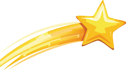 Obraz premium Shooting Star Leaving a Sparkly Trail Across the Sky