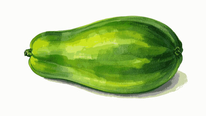 Seeds & Verdant Wash papaya green isolated watercolor vector illustration svg