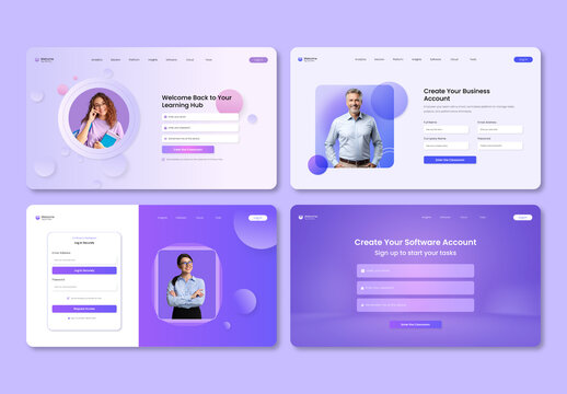 Modern Login And Sign Up Page Template