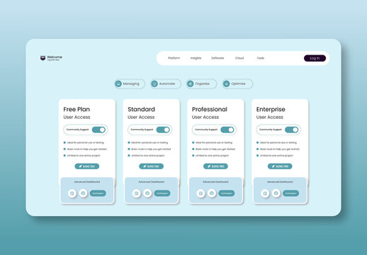 Modern Pricing Table Designs For Website