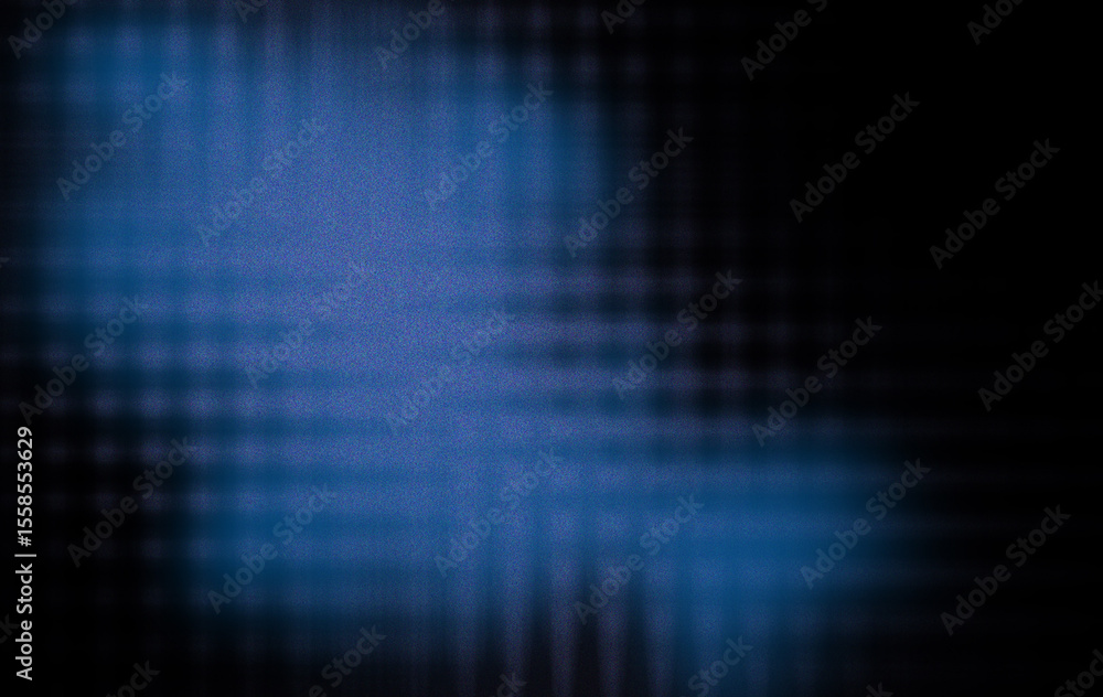 Aufkleber abstract blue glitch or noise background with a dark vignette, copy space, best for website backgrou