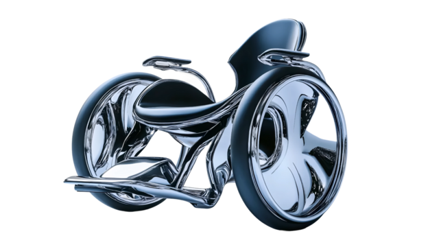 Modern Chrome Wheelchair Concept